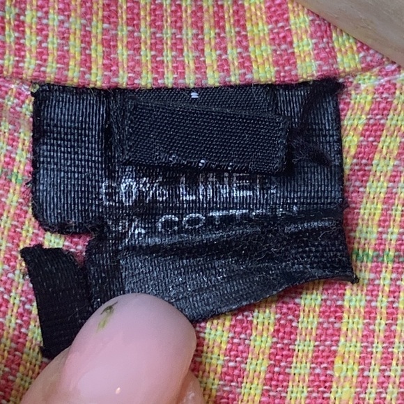 MacCluer | Linen Cotton Plaid Button Down Collared Short Sleeve Shirt XL - Picture 7 of 14